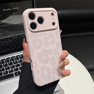 Phone Case - Leopard Print Liquid Silicone Full-Coverage Protective Case, Compatible with Iphone 17, 16, 15, 14, And 13. Soft Silicone, All-Around Protection, Anti-Yellowing, Retro Style, a Fashionable Choice for Parties And Events