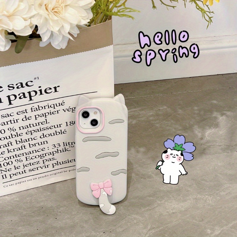 Phone Case: Original Cute Back Cat Suitable for iPhone