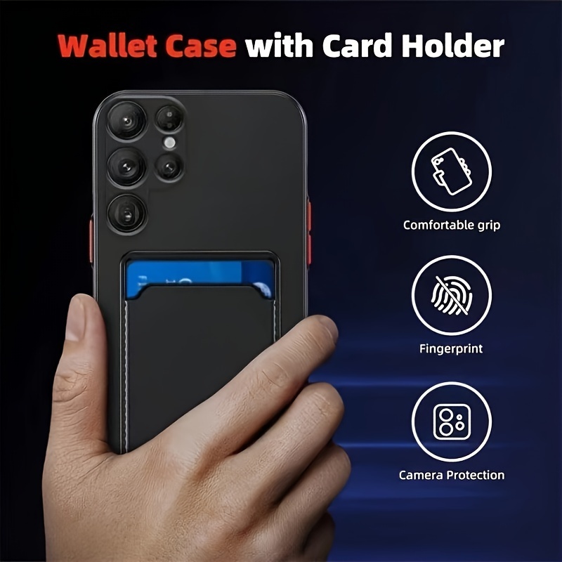 Phone Case – Luxury Skin-Feel Phone Case, Fingerprint-Resistant Matte End, Card Slot Protective Case Suitable for Samsung