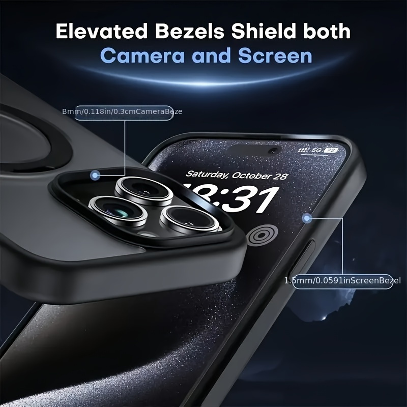 Premium Magnetic Phone Case Designed for Iphone with Support for Wireless Charging – Matte for Iphone 16, 15, 14, 13, 12, 11, 16 Pro Max, And 16 Plus.