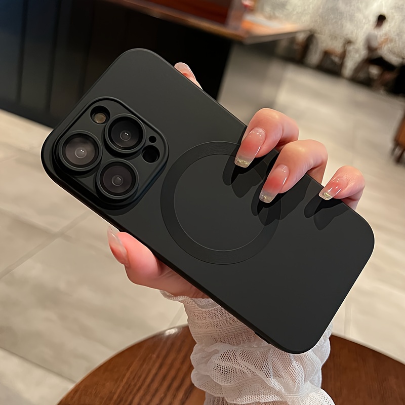 Phone Case – New Metal Color Magnetic Wireless Charging Phone Case for Iphone