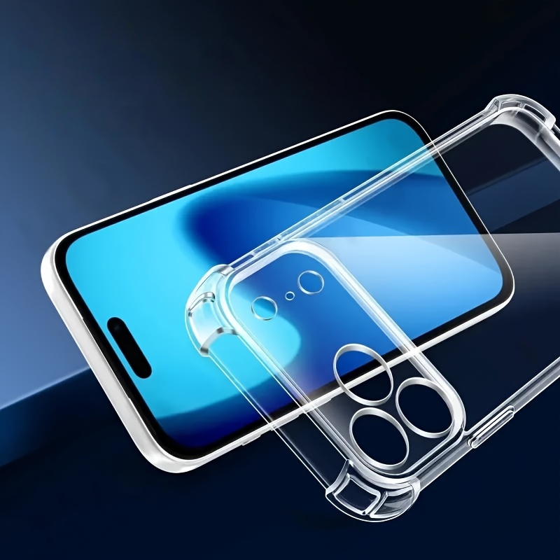 Phone case: Luxury Shockproof Soft TPU Protection Clear Phone Case for iPhone 17 16 15 14 13 12 11 Pro Max 16 15 14 8 7 Plus X Xs Max Xr 8 7 Back Cover